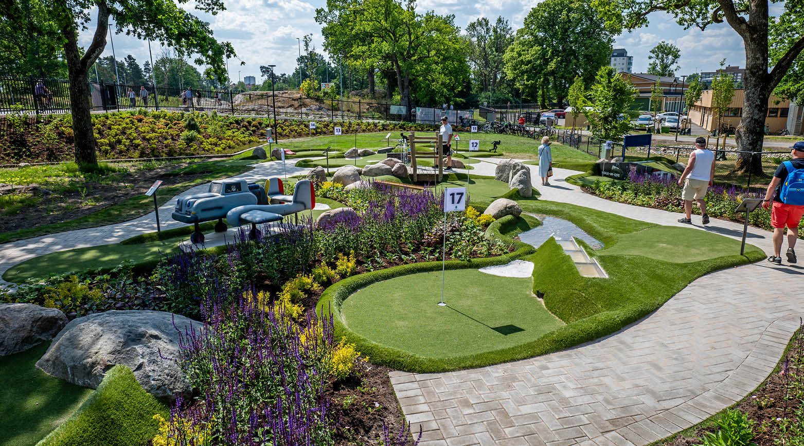 Äventyrsgolf i Trollhättans Stadspark
